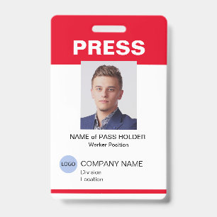 Special Event Guest Press Mitarbeiter I.D. Abzeich Ausweis