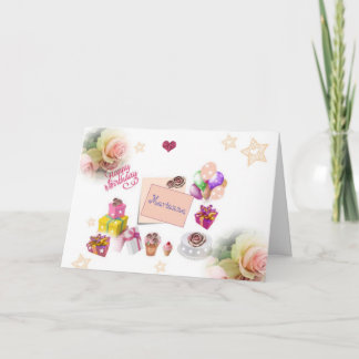 Special Festive Happy Birthday Card Karte