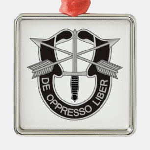 Special Forces SF De Oppresso Liber Ornament Aus Metall