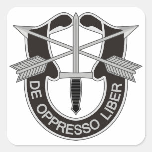 Special Forces SF De Oppresso Liber Quadratischer Aufkleber