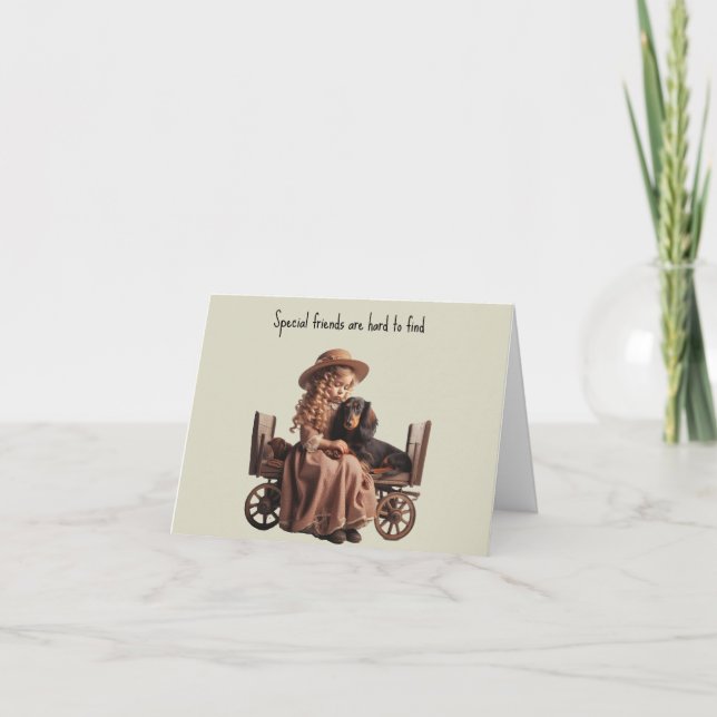 Special Friend Dackel Card Karte (Vorderseite)