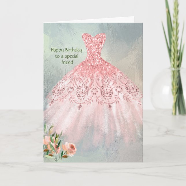 Special Friend immer eine Prinzessin Karte (Vorderseite)