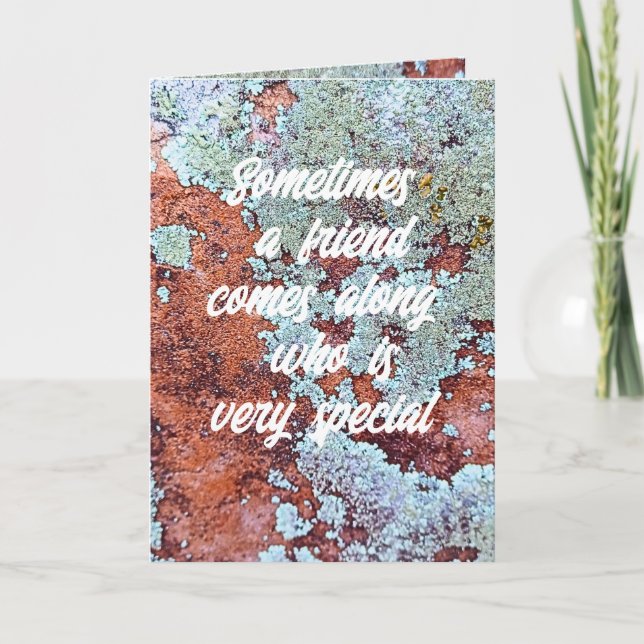 Special Friend Who is a Rock Nature Card Dankeskarte (Vorderseite)