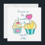 Special Friends Cupcake Message Flat Geburtstagska<br><div class="desc">Freunde sind wie Sprinklen auf dem Kuchen des Lebens - ich habe diese Nachricht zum ersten Mal in einem Kuchen-Laden gesehen und bin damit in Liebe gefallen - denn - sie fügen den wahren Sinn des Lebens hinzu. Und diese schönen Kuchen sind mit freundlicher Genehmigung von Freepik.com</div>