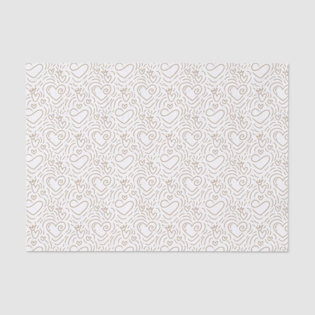 Special Golden Heft Papiere für Valentine Seidenpapier (Vorderseite)