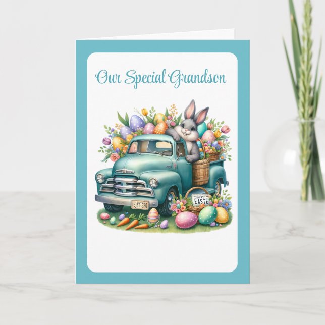 Special Grandson Easter Card Feiertagskarte (Vorderseite)