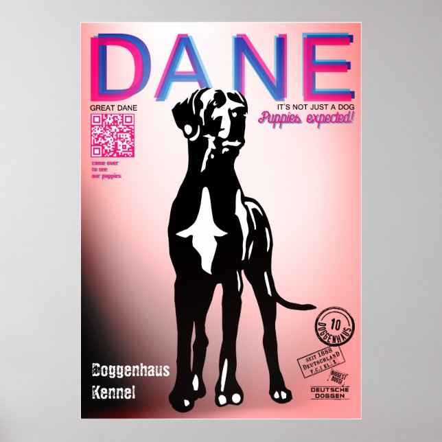 Special Great Dane Puppy Selling Poster (Vorne)