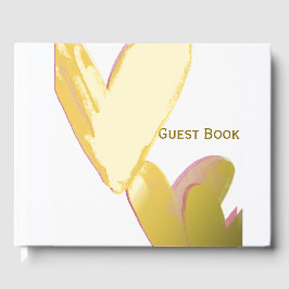 Special Occasion Day Gold Foil 3 hearts First Book Gästebuch