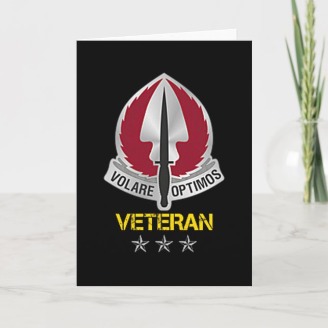 Special Operations Aviation Command Logo Veteran P Karte (Vorderseite)
