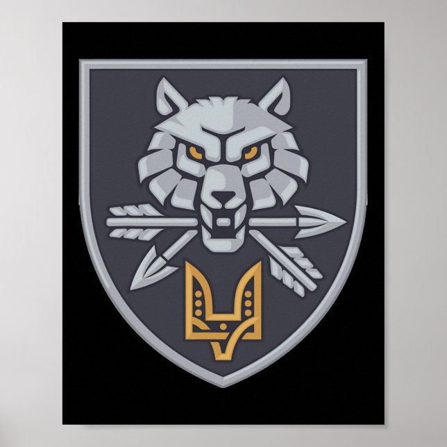 Special Operations Forces Command Ukraine Ukrainia Poster (Vorne)