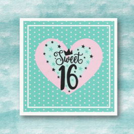 Special Sweet 16 Birthday  Serviette