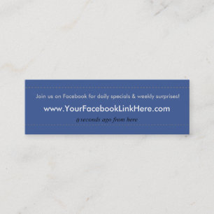 *Specials de carte de visite de profil de Facebook