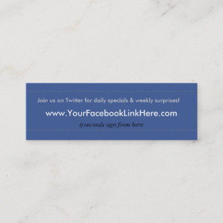 *Specials de carte de visite de profil de Facebook