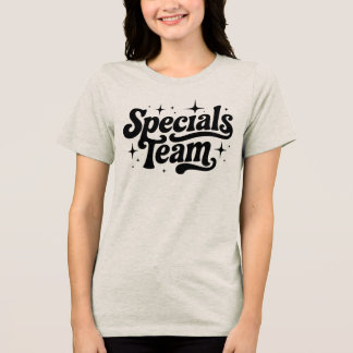 Specials Team Groovy Retro-Typografie Funkelnde St Tri-Blend Shirt