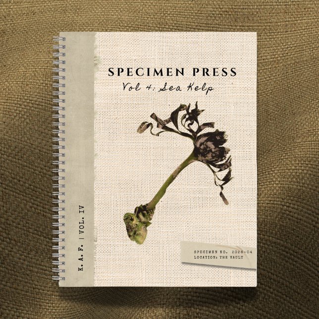 Specimen Press Vol. 4: Sea Kelp Archival Journal Notizbuch (Von Creator hochgeladen)