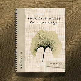 Specimen Press Vol. II: Ginkgo Biloba Linen Notizbuch