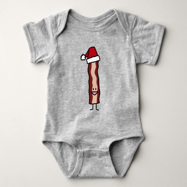 Speck, der ein Weihnachtsmannmütze-Weihnachten Baby Strampler (Vorderseite)