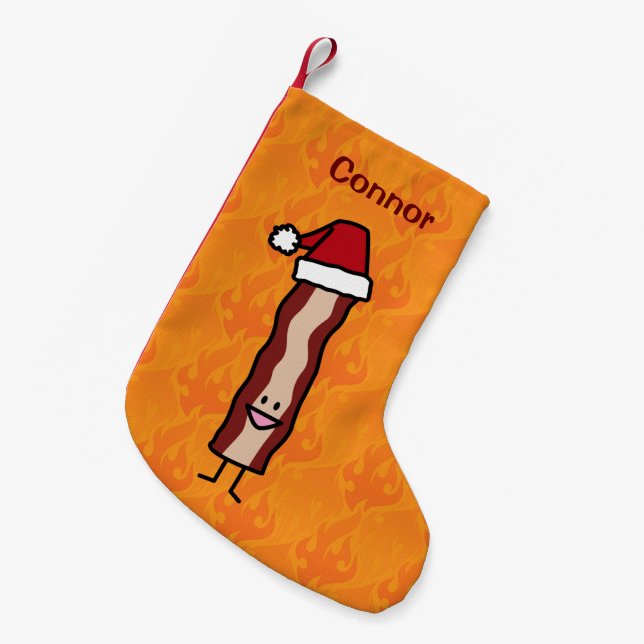 Speck, der ein Weihnachtsmannmütze-Weihnachten Kleiner Weihnachtsstrumpf (Vorderansicht (hängend))