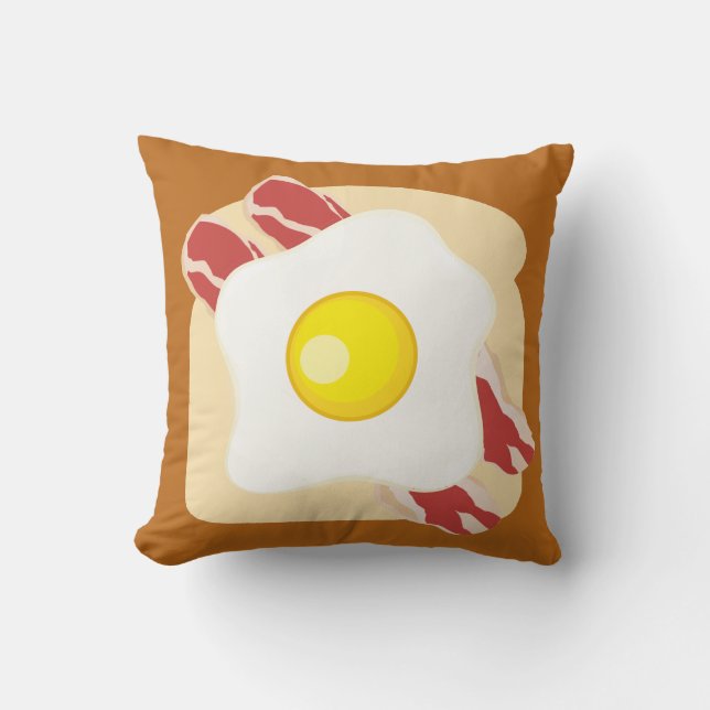 Speck-Ei-Toast-Kissen Kissen (Vorderseite)