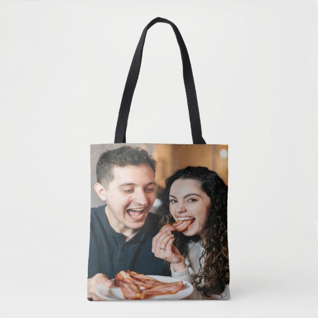 Speck-Essen-Foto Anpassen Personalisieren Tasche (Vorderseite)