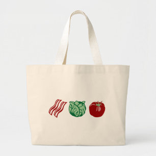 Speck-Kopfsalat u. Tomate - das BLT! Jumbo Stoffbeutel