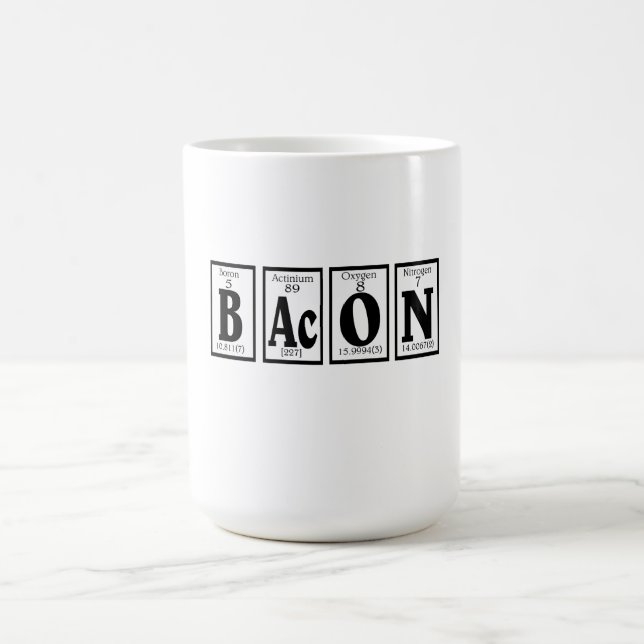 Speck mit Ihrem Kaffee Kaffeetasse (Mittel)