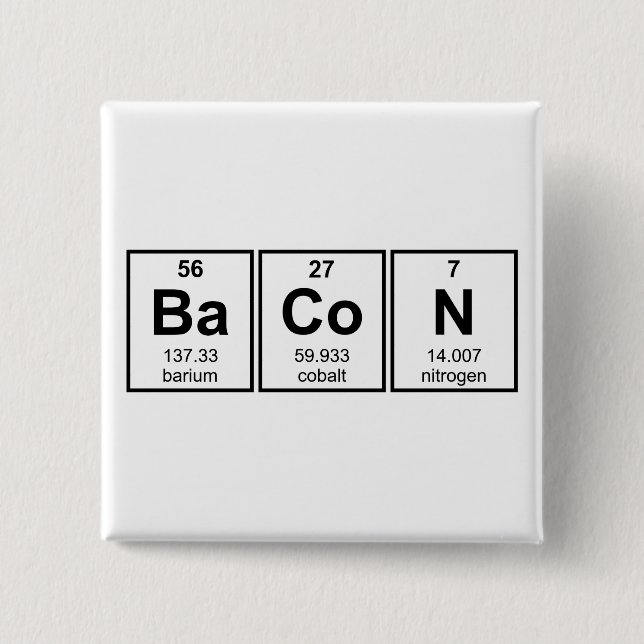 Speck-Periodensystem-Element-Symbole Button (Vorderseite)