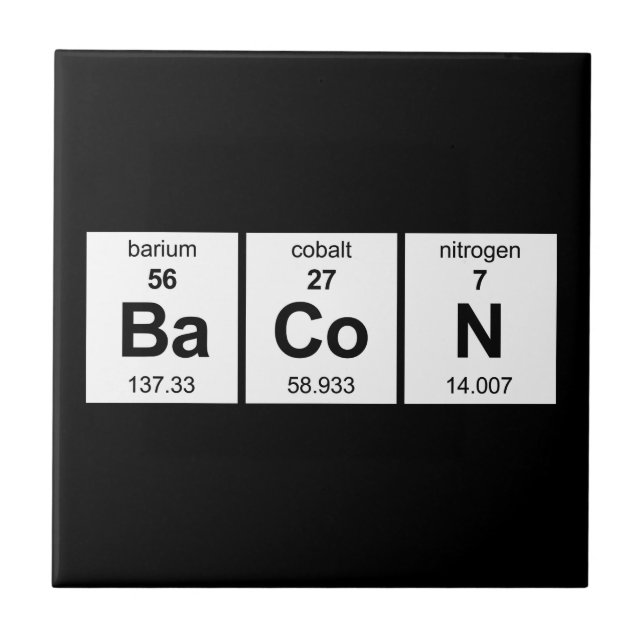 Speck-Periodensystem Fliese (Vorderseite)