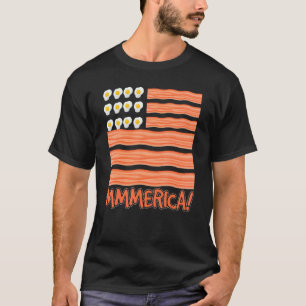 Speck und Eier Amerikanische Flagge Landwirte T-Shirt
