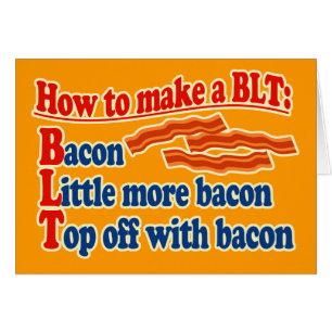 Speck, wie man ein BLT Sandwich macht