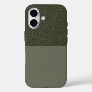 Speckled Moss Green iPhone 16 Coque - personnalisa