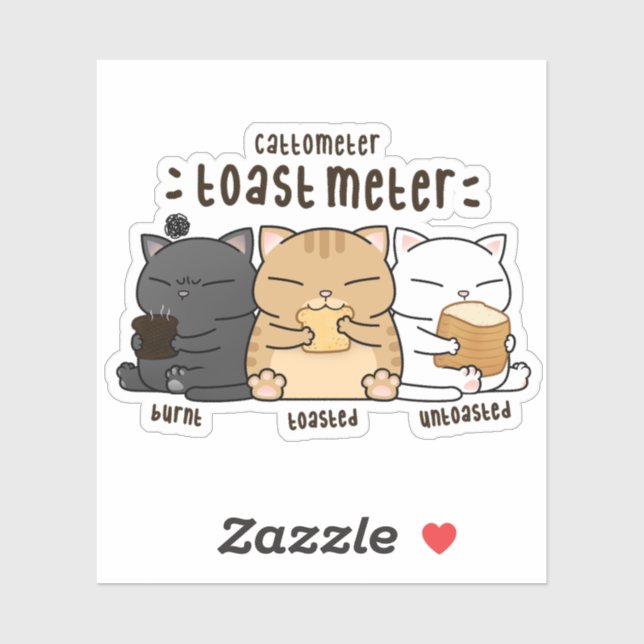 Specktoastmessgerät Aufkleber (Blatt)