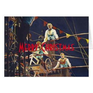 Spectacle de cirque de trapezistes audacieux Flyin