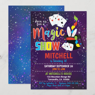 Spectacle magique Invitation Anniversaire Invitati