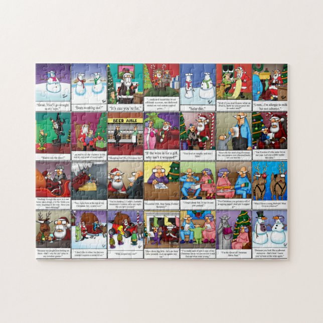 Spectacles amusants Humour de Noël Puzzle (Horizontal)