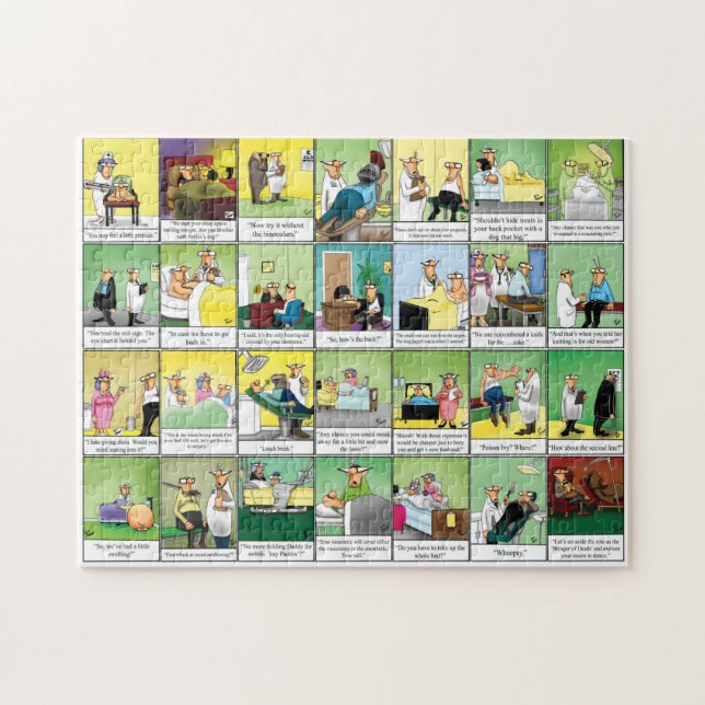Spectacles amusants Puzzle Humour Médicale (Horizontal)