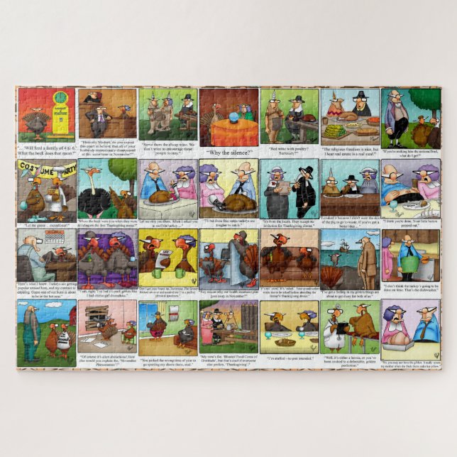 Spectacles amusants Thanksgiving Puzzle (Horizontal)
