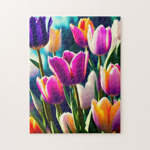 Spectaculaire Tulipes En Floraison, Puzzle
