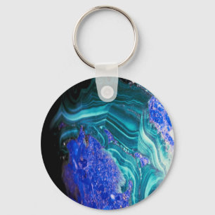 spectacular agate with opal, keychain schlüsselanhänger