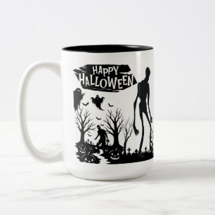 Specter's Erntedankfest schwarz & weiß  Zweifarbige Tasse