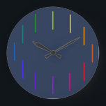 Spectrozoetropic Geek clock Große Wanduhr<br><div class="desc">Minimalist color and design. Maximum style.</div>