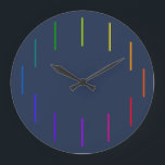 Spectrozoetropic Geek clock Große Wanduhr<br><div class="desc">Minimalist color and design. Maximum style.</div>