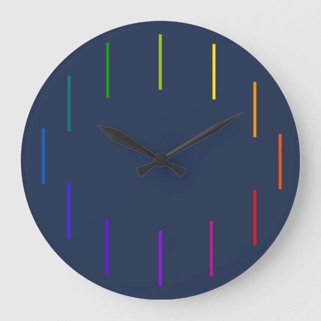 Spectrozoetropic Geek clock Große Wanduhr (Vorderseite)