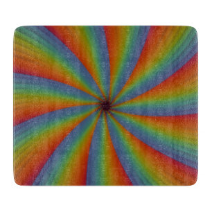 Spectrum Spin – Strahlende chromatische Spirale Schneidebrett