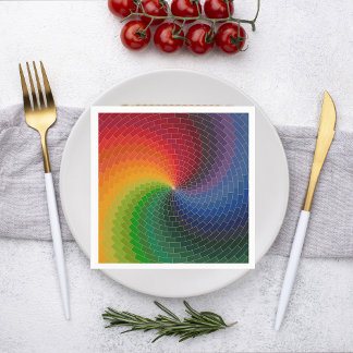 Spectrum wheel made of bricks serviette