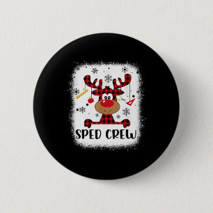 Sped Crew Buffalo Kariert Rentier Weihnachtsmannmü Button