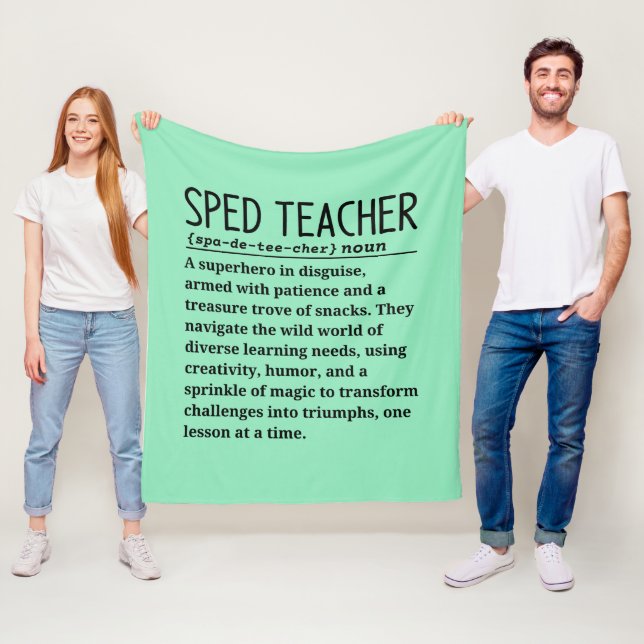 Sped-Lehrer Fleecedecke (Beispiel)