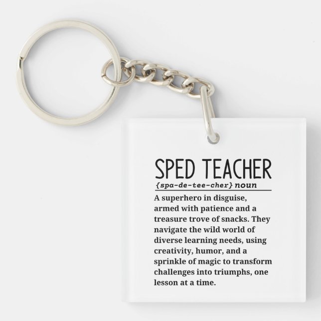 Sped-Lehrer Schlüsselanhänger (Vorderseite)