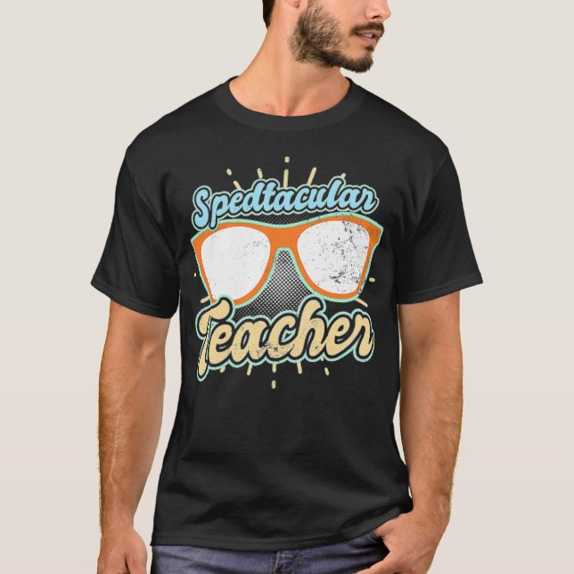 SPED Lehrerin Spedtacular Lehrerin beste Freunde V T-Shirt (Vorderseite)