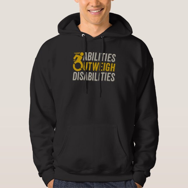 SPED Teacher Abilities Outweigh Disabilities Motiv Hoodie (Vorderseite)